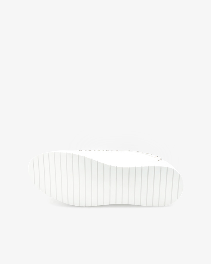 Baskets confort cuir blanc