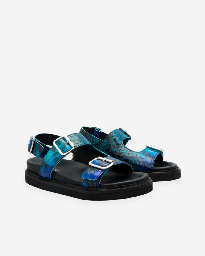 Vicenza Sandales \u00e0 plateforme bleu style d\u00e9contract\u00e9 Chaussures Sandales Sandales à plateforme 